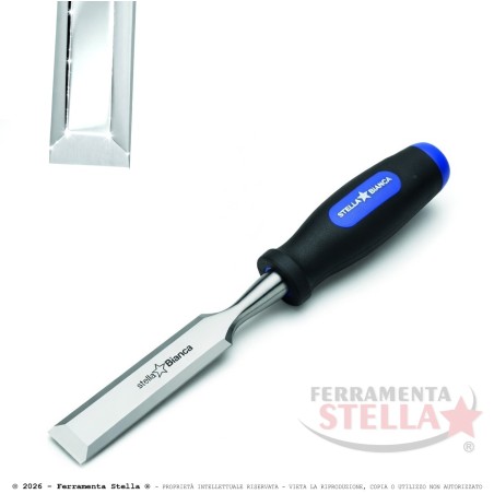 Scalpello stella bianca x intaglio legno lama acciaio | ferramentastella.it