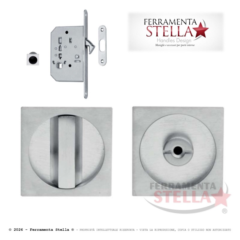 Kit Maniglia Nottolino Scrigno Cromo Satinato | ferramentastella.it