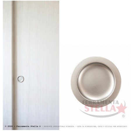 Kit cieco per porte scorrevoli cromo satinato | ferramentastella.com