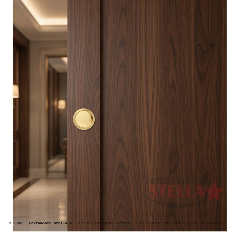 Kit cieco per porte scorrevoli oro lucido | ferramentastella.com
