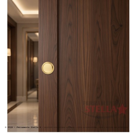 Kit cieco per porte scorrevoli oro lucido | ferramentastella.com