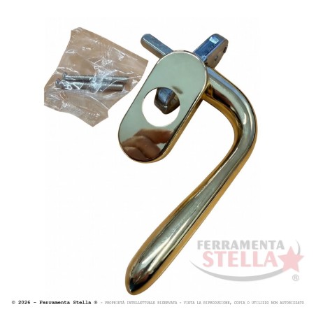 Dk martellina finestra balconi in oro lucido | ferramentastella.com