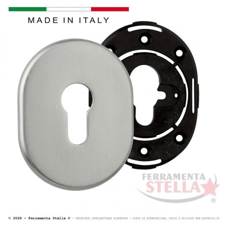Mostrina Cromo satinato 84x64 Copre Vecchi Fori | ferramentastella.com