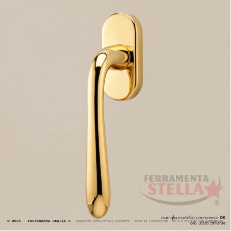 Dk martellina finestra balconi in oro lucido | ferramentastella.com