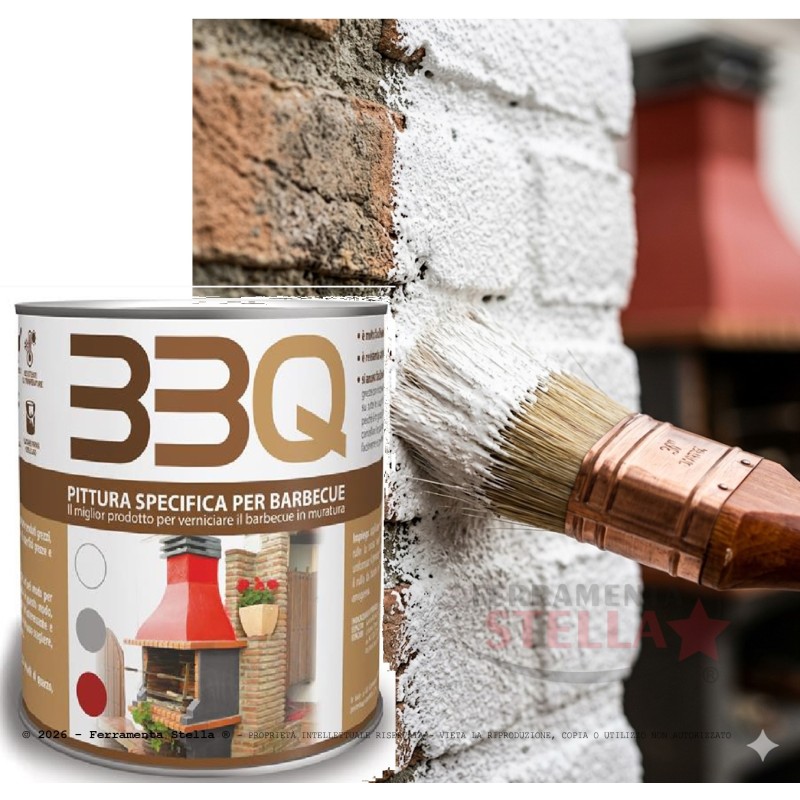 Vernice pittura murale quarzo per barbecue | ferramentastella.it