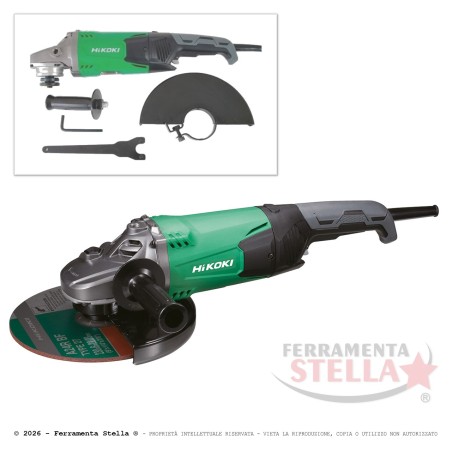Smerigliatrice HiKOKI G23SW2WAZ 230 mm 2200W | FerramentaStella.com