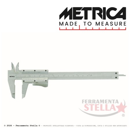 Calibro in acciaio cromato mm 0/150 manuale | ferramentastella.it