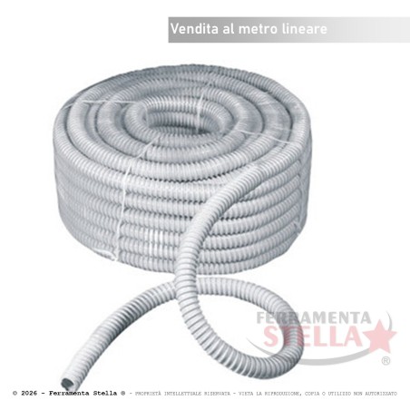 Tubo corrugato grigio  ø 16 per condizionatori  | ferramentastella.it