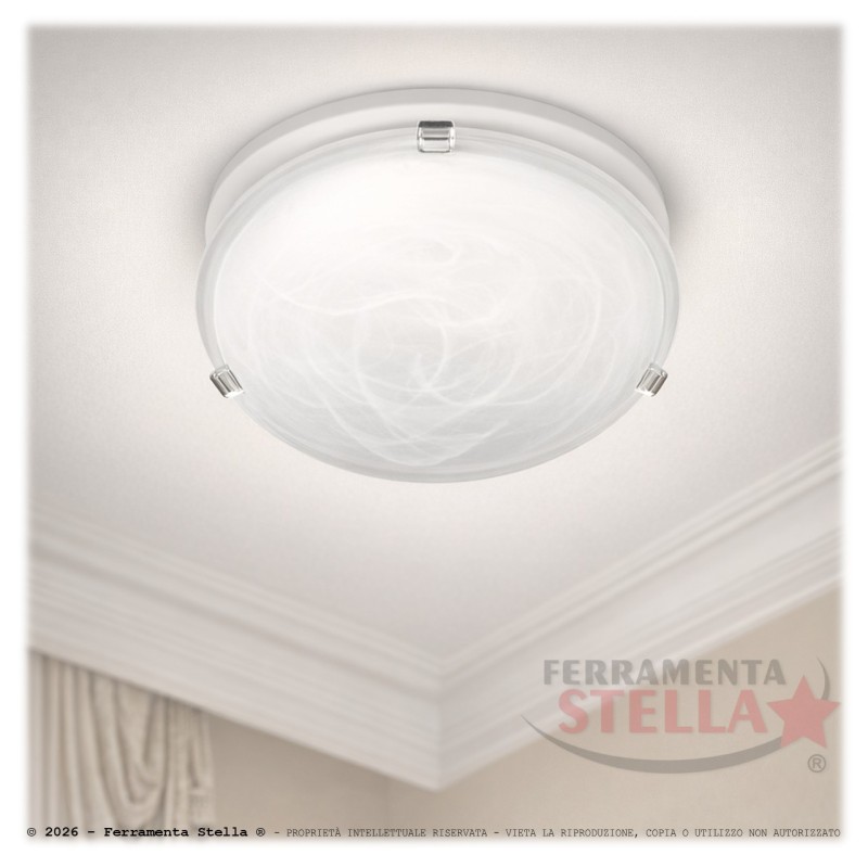 Plafoniera in vetro applique | ferramentastella.it
