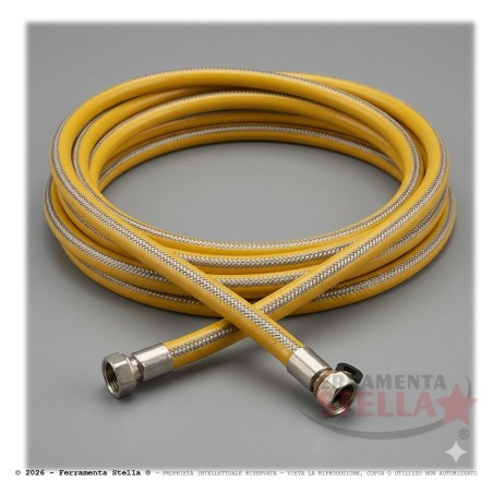 Flessibile gas giallo super gas  | ferramentastella.it