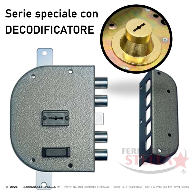 Serratura sicurezza cr chiave 2250 decodificatore| ferramentastella.it