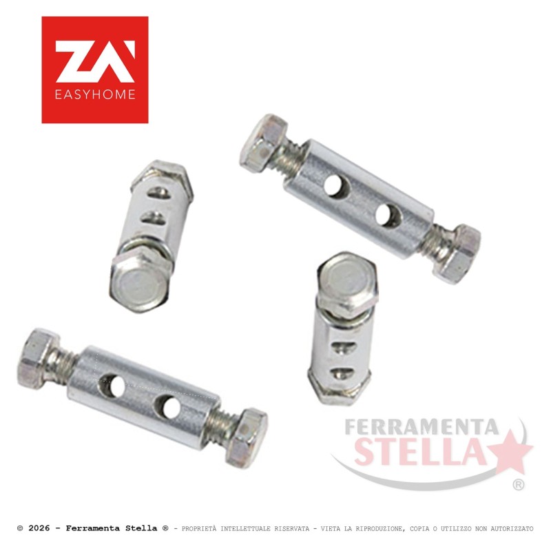 Morsetto Zincato per Fune 3 mm - 4 Pezzi | FerramentaStella.com