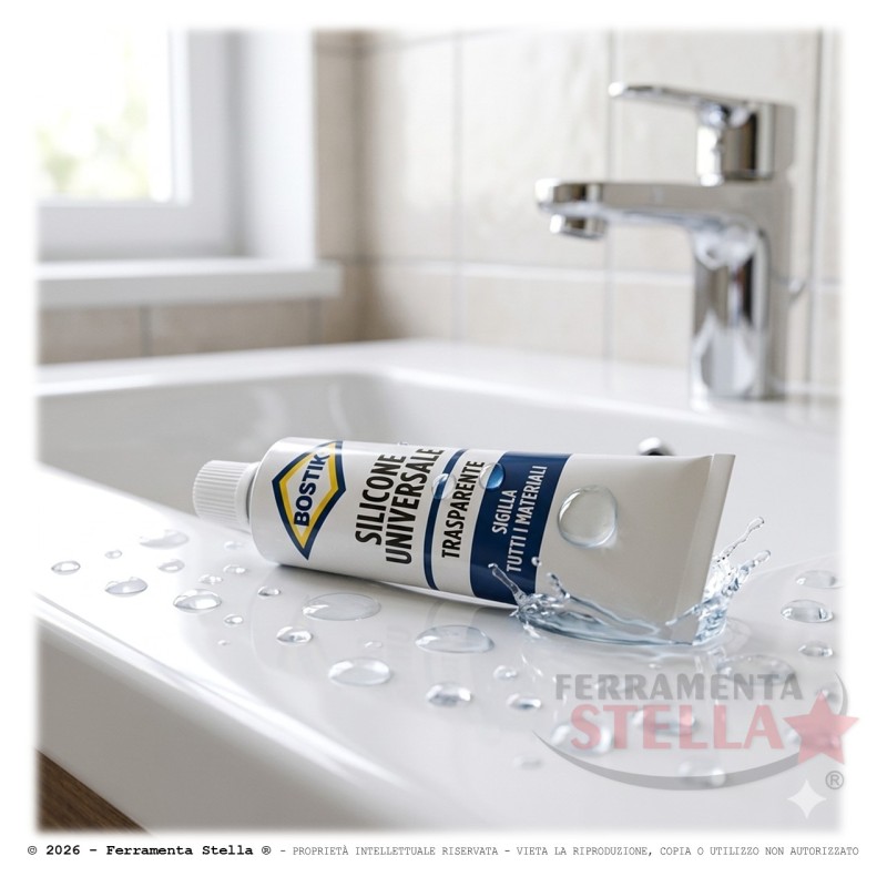 Silicone universale trasparente bostik fai da te | ferramentastella.it
