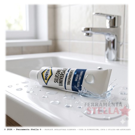 Silicone universale trasparente bostik fai da te | ferramentastella.it