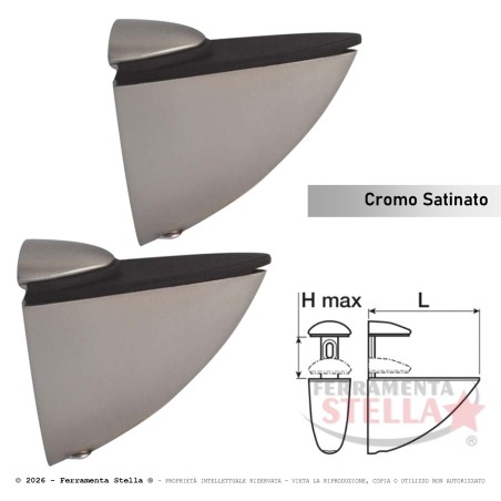 Reggimensola x vetro morsetto cromo lucido | ferramentastella.it