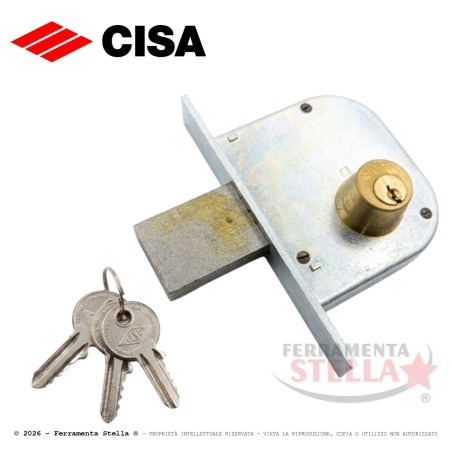 Serratura cisa porte ferro con cilindro 42010 50 | ferramentastella.it