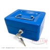 Cassetta Portavalori Blu Acciaio con 2 Chiavi - Ferramentastella.com