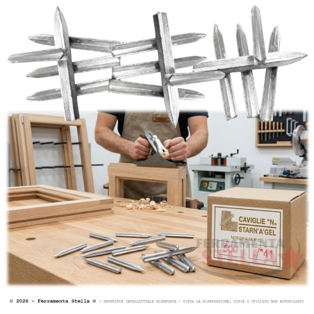 Caviglie - cavicchi - chiodi per legno | ferramentastella.com