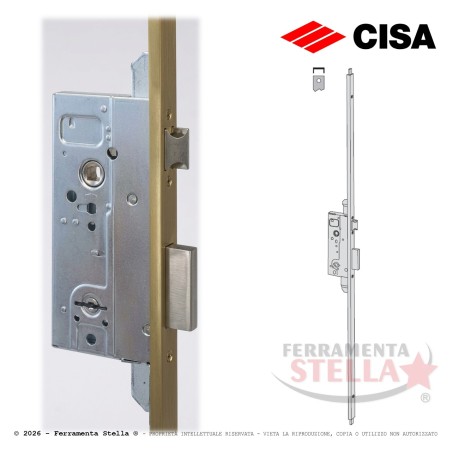 serratura doppia mappa cisa 57830 x legno ottone | ferramentastella.it