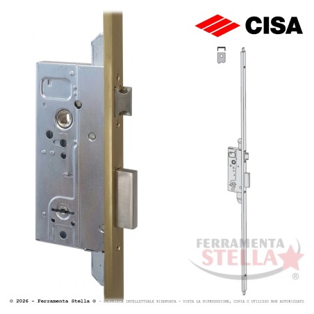 serratura doppia mappa cisa 57830 sicurezza x legno ottone | ferramentastella.it