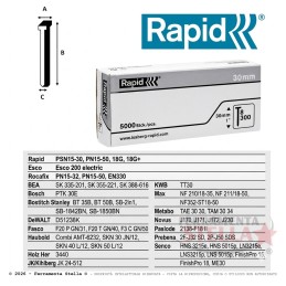 Chiodatrice Chiodi Tapezziere Rapid 5000 Pz | Ferramentastella.it