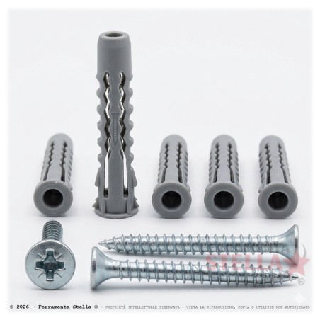 Tassello RX 6 con Vite (100 Pz) Universale | FerramentaStella.com