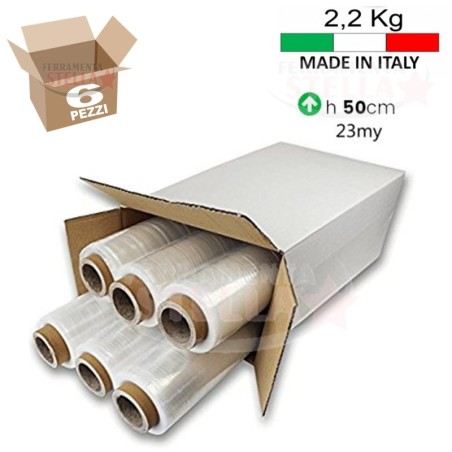 Film Estensibile Trasparente 23 MY 2,2 Kg | Ferramenta Stella.com