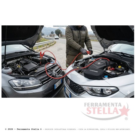 Coppia cavi cavo morsetti collegamento batteria | ferramentastella