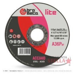 Disco Taglio Ferro AbraBeta 115x1,6x22,23 mm | FerramentaStella.com 2