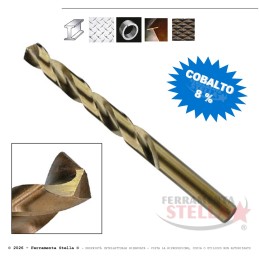 PUNTE PUNTA TRAPANO HSS A COBALTO 8% PER ACCIAIO INOX FERRO METALLO GHISA LEGHE ÿ 1,5 MM 2