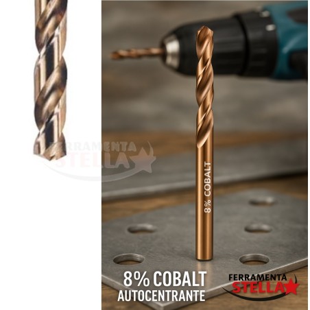 punta trapano hss a cobalto 8% per acciaio 6,0 | ferramentastella.it