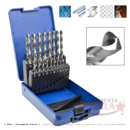 Set 19 Punte HSS 1-10 mm per Metallo Offerta | FerramentaStella.com