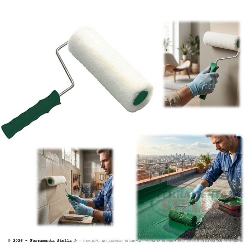 Rullo bianco con manico multiuso | ferramentastella.com