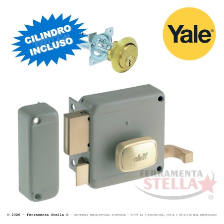 Serratura yale 620 porta portoncino ingresso legno | ferramentastella.it