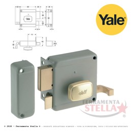 SERRATURA YALE POMOLO 620 PORTA PORTONCINO INGRESSO LEGNO