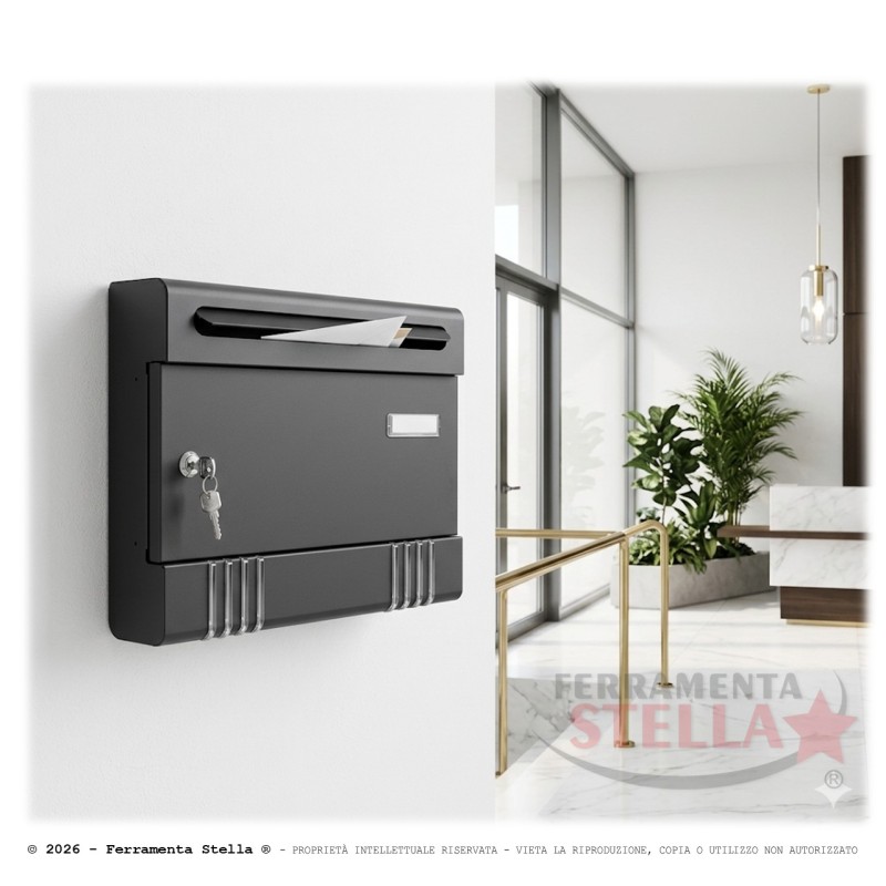 Cassetta postale acciaio posta buca lettere | ferramentastella.com
