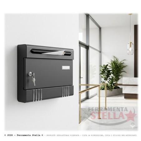 Cassetta postale acciaio posta buca lettere | ferramentastella.com