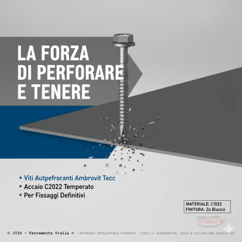Vite autoperforante per coperture 6,3 x 25 | ferramentastella.it