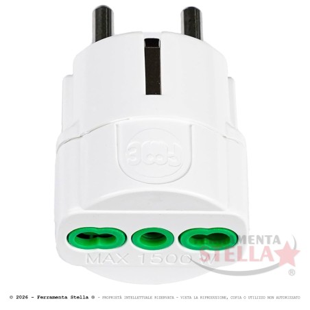 Adattatore Schuko FME – 16A – Norme CEI | ferramentastella.com