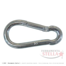 moschettone pompiere zincato mm 6x60  | ferramentastella.com