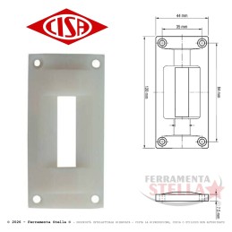 Contropiastra cisa 06072 serratura nylon | ferramentastella.it