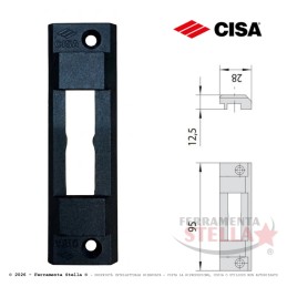Contropiastra  nylon cisa 06287 65 per serratura | ferramentastella.it