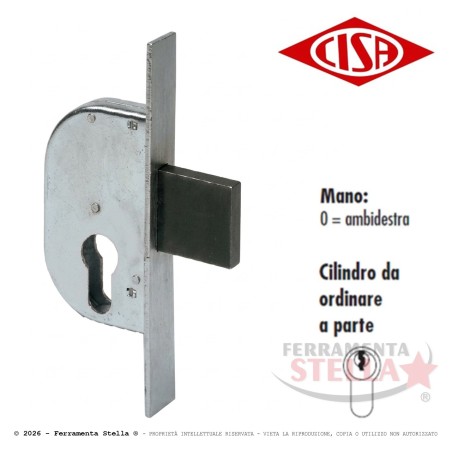 Serratura x porte ferro cilindro fisso solo catenaccio | ferramentastella.it|