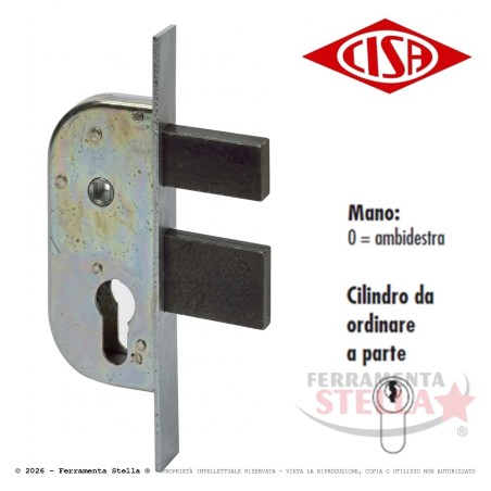 Serratura x porte ferro scivolo mandate ambidestra | ferramentastella.it