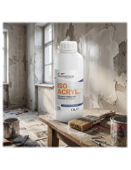 Isolante fissativo all'acqua per muro e pittura | ferramentastella.it