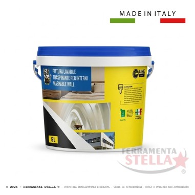 Pittura lavabile traspirante x interni light | ferramentastella.it