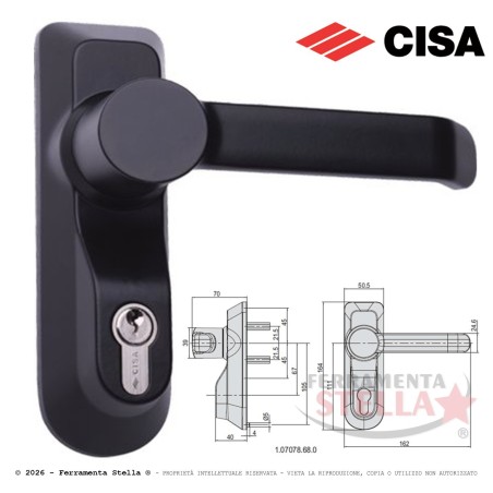 Comando esterno per maniglione antipanico cisa  | ferramentastella.it
