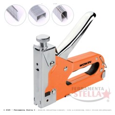 Fissatrice per graffe manuale Wokin in metallo | ferramentastella.com