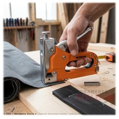 Fissatrice per graffe manuale Wokin in metallo | ferramentastella.com 2