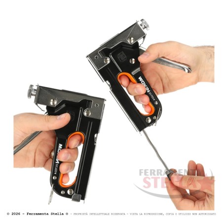 Fissatrice per graffe manuale Wokin in metallo | ferramentastella.com